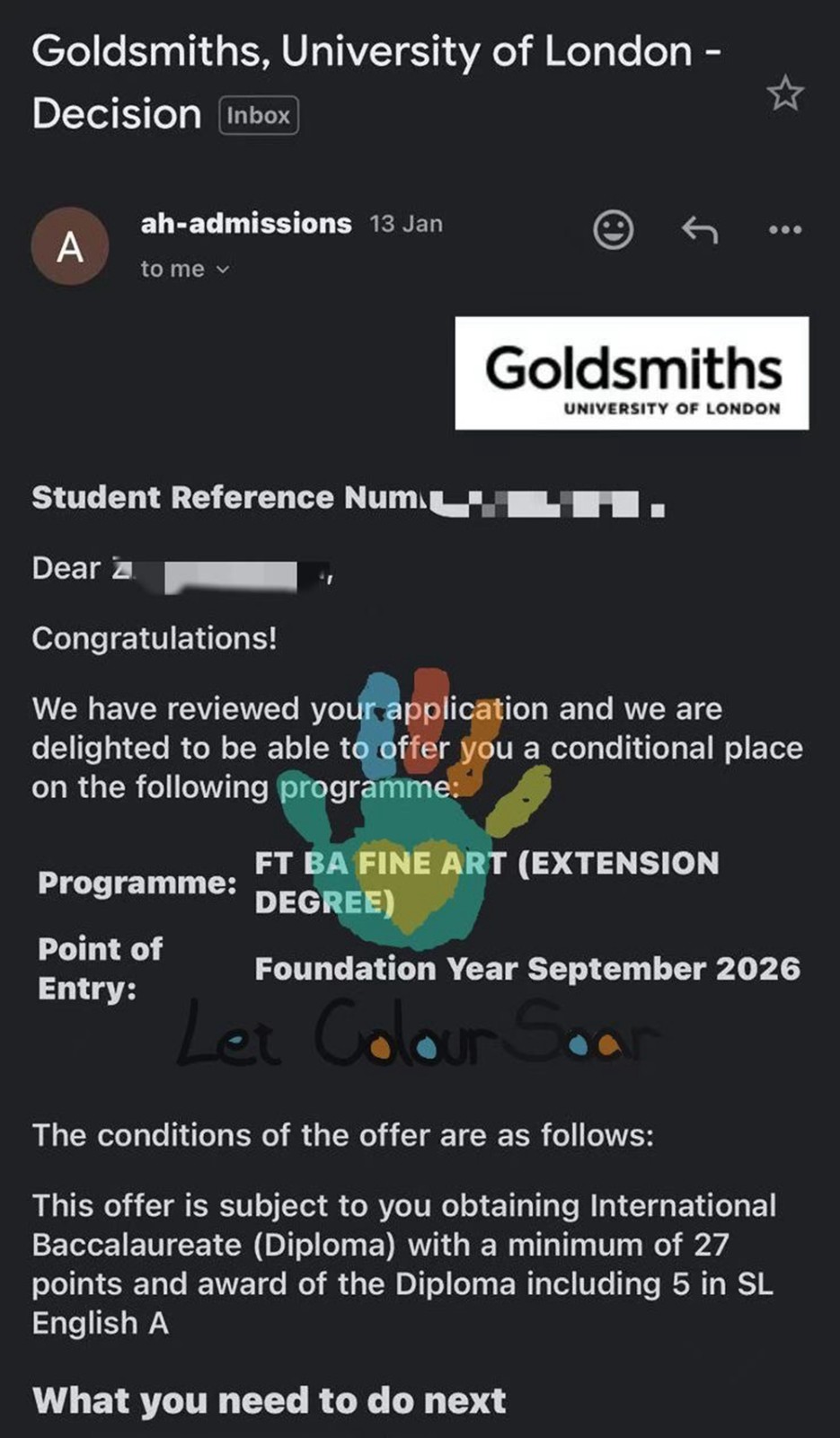 Goldmiths UK student achievement