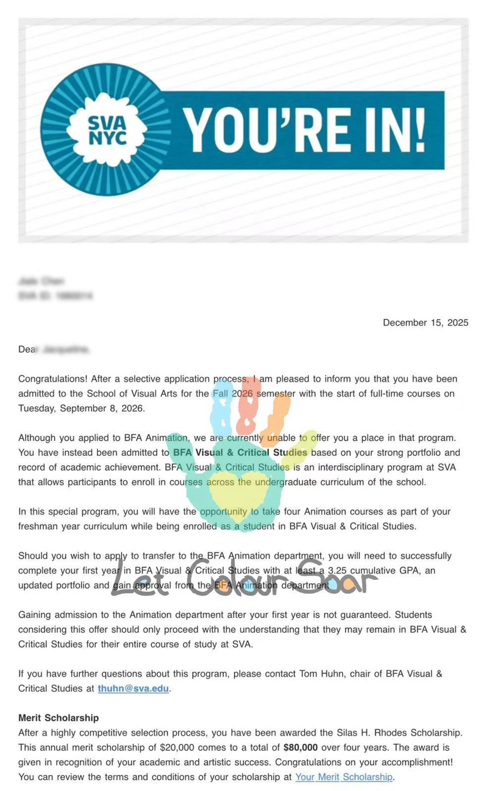 SVA US student achievement