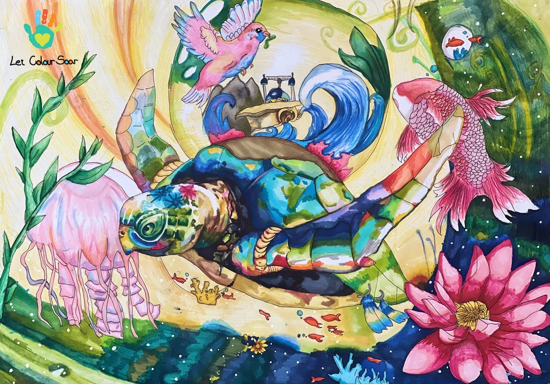 DSA · Watercolour & markers 6